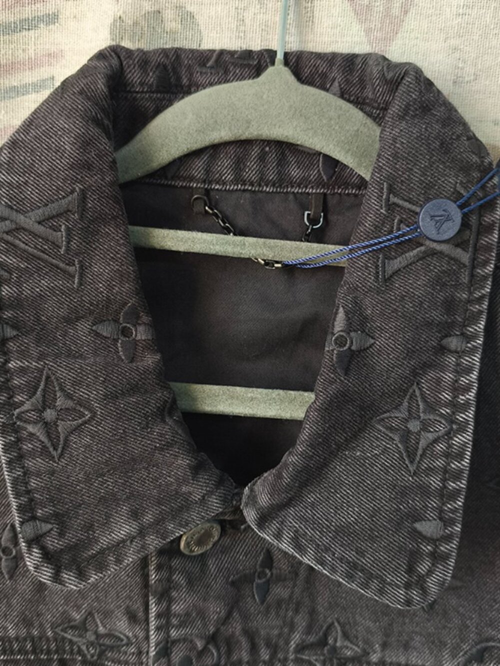 Louis Vuitton Monogram Gradient Embroidered Denim Jacket - Picture 3 of 9